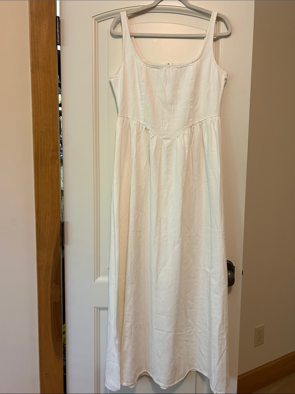 Pink Diamond Women’s White Maxi Dress - Australian brand 100%Cotton Back Smockin